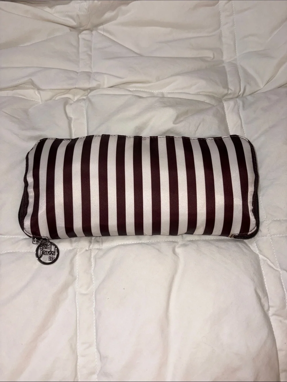 Iconic Henri Bendel Striped nylon Backpack